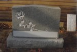 #131 - 3-0 All Polished Barre Gray - Shaped large rose